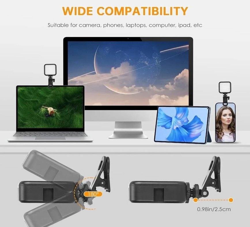 Siyah Işıklı led lamba selfie - Görsel 2