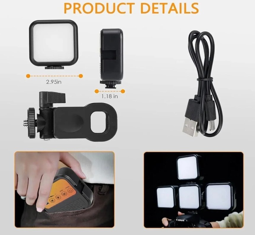 Siyah Işıklı led lamba selfie - Görsel 3