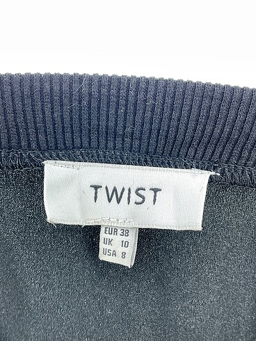 38 Beden siyah Renk Twist Uzun Elbise %70 İndirimli.