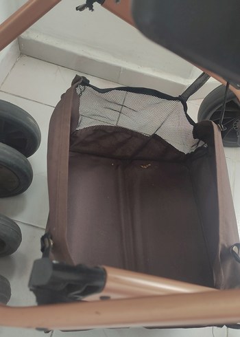 Açılabilir Koyu Bej Bebek Arabası Seti - Görsel 6