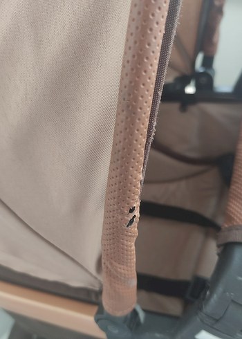 Açılabilir Koyu Bej Bebek Arabası Seti - Görsel 8