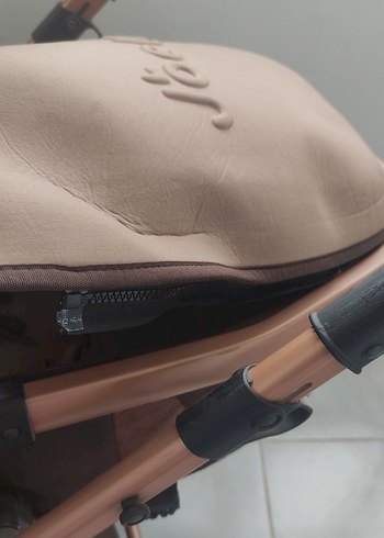 Açılabilir Koyu Bej Bebek Arabası Seti - Görsel 9