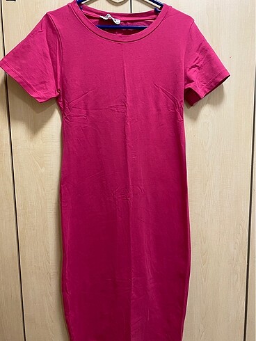 pembe dar elbise