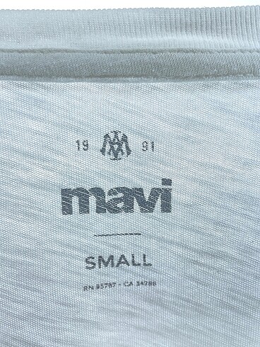 s Beden beyaz Renk Mavi Jeans T-shirt %70 İndirimli.