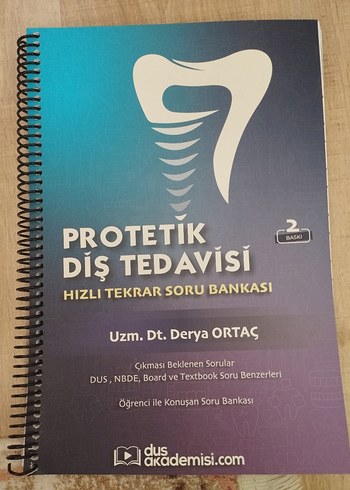Protetik Diş Tedavisi Soru Bankası