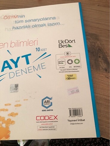 Beden Üçdörtbeş ayt fen bilimler denemesi