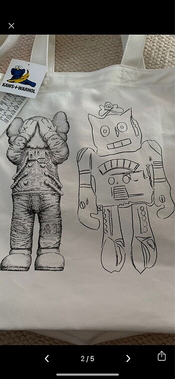 Uniqlo Uniqlo - Kaws warhol Çanta