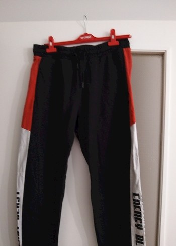 Siyah Rahat Kesim Erkek Eşofman Altı - Görsel 2