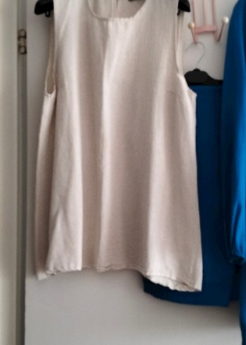 Mavi Keten Üçlü takım - Görsel 4