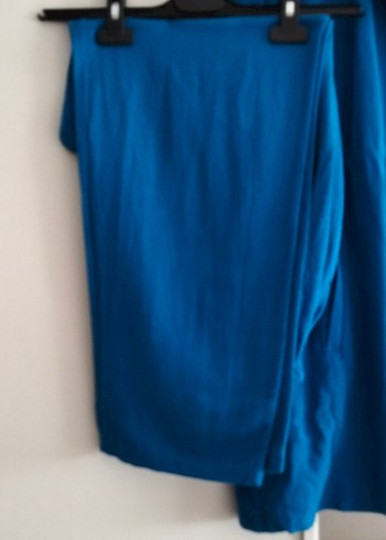 Mavi Keten Üçlü takım - Görsel 5