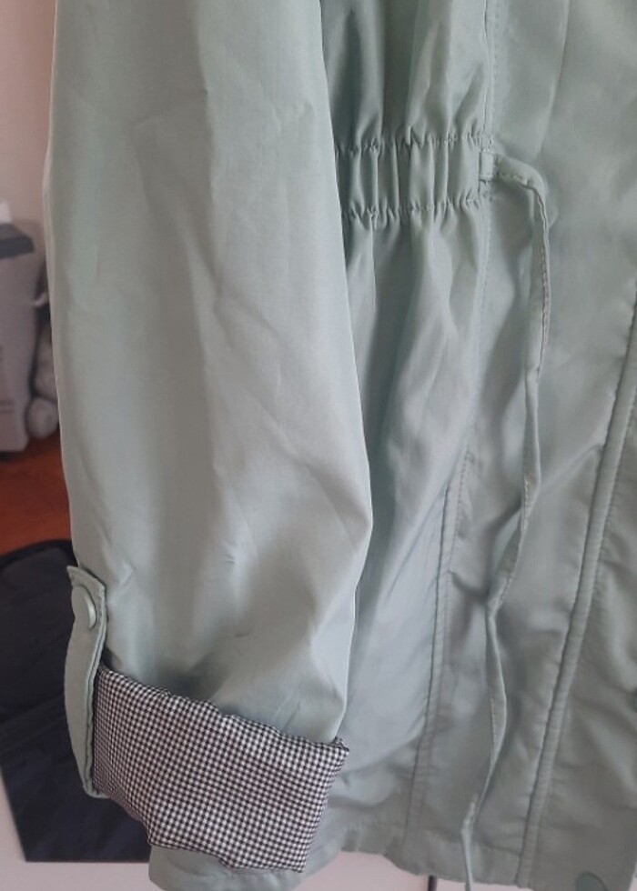 Kadın yağmurluk su yeşili - Görsel 4