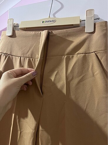 s Beden İspanyol paça kumaş pantolon