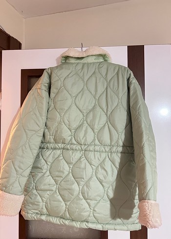 Trendyol & Milla Yeşil Midi Kadın Mont Kürklü Yaka