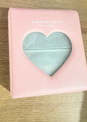 Kalp Detaylı Pembe kpop binder