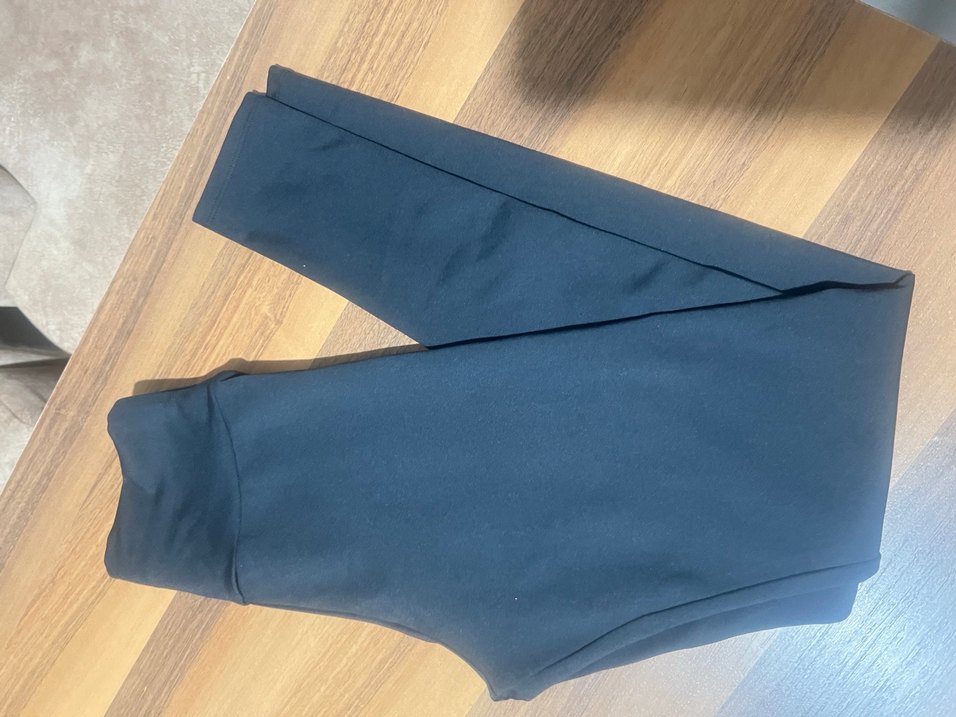 Siyah Kadın Spor Tayt, Normal Boy, Dar Kesim - Görsel 5