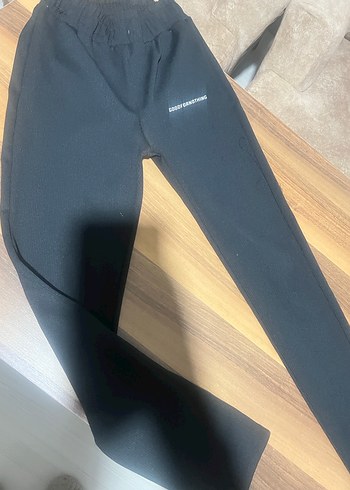 siyah Rahat Kesim Kadın Eşofman Altı - Görsel 4