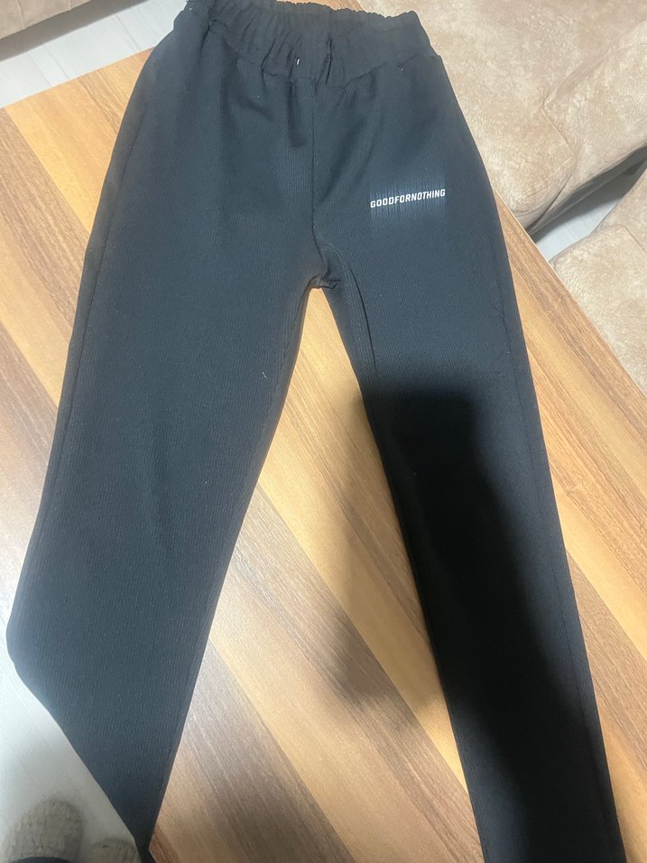 siyah Rahat Kesim Kadın Eşofman Altı - Görsel 5