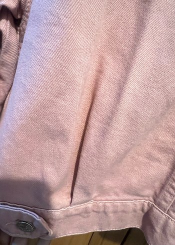 pembe kot ceket - Görsel 6