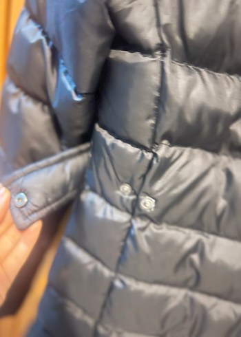 Siyah Kürklü Kadın Kışlık Mont - Görsel 6