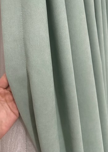 Çağdaş Stil Düz Haki Perde - Görsel 4