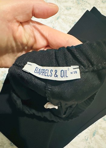 Siyah Kadın Midi Kumaş İspanyol paça esnek - Görsel 4