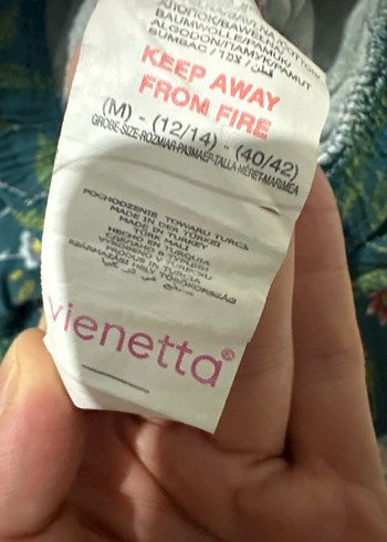 Yeşil Çiçekli Dantelli Bohem Kadın pijama altı - Görsel 3