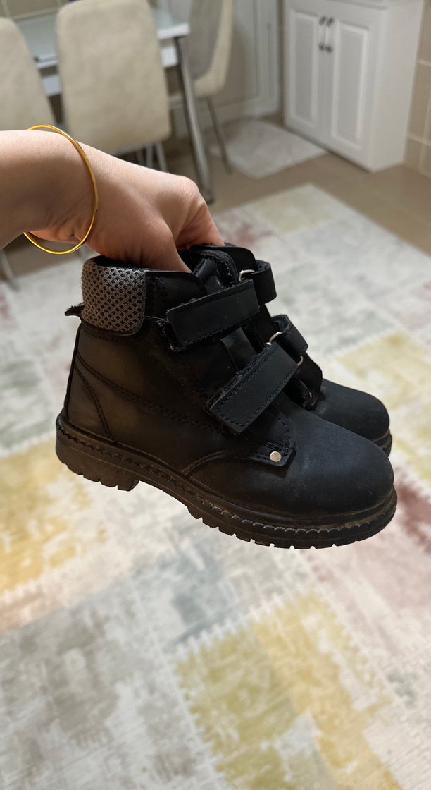 Siyah Yılan Desenli erkek çocuk botu 28 numara Polaris - Görsel 3