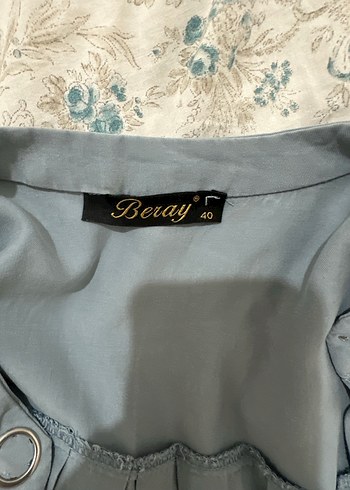 Buz mavi tonunda Uzun Kollu robalı tunik - Görsel 2