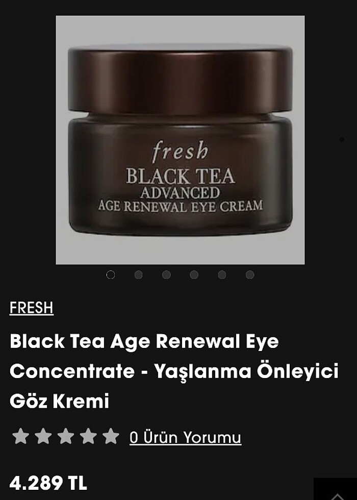 Fresh Black Tea Göz Kremi - Yorgunluğa Son, Genç Bakışlar! - Görsel 2
