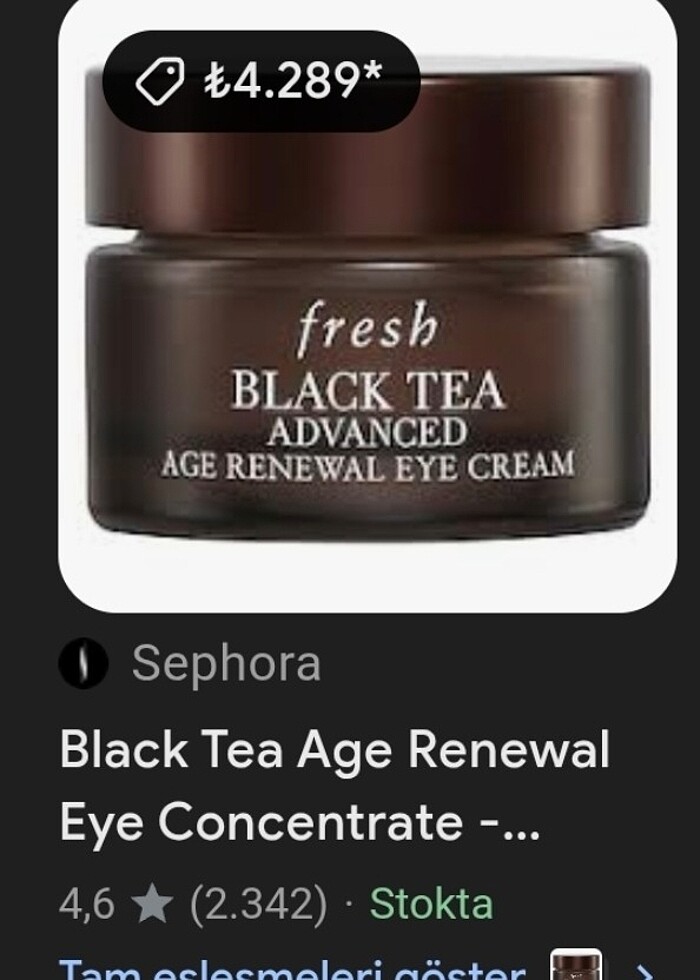 Fresh Black Tea Göz Kremi - Yorgunluğa Son, Genç Bakışlar! - Görsel 3