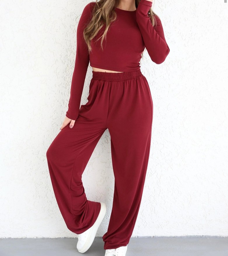 Bordo salaş ikili takım - Görsel 3