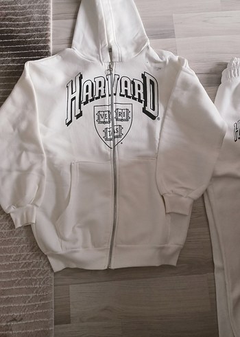 3 iplik Beyaz Kadın Eşofman Takımı - Görsel 3