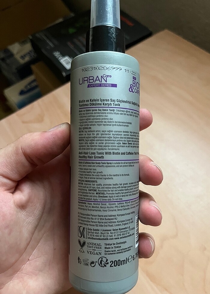 Urban Care Expert Serisi Biotin Ve Kafein Dökülme Karsiti Saç To - Görsel 3