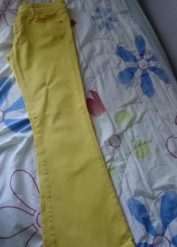 Sarı kot pantolon  - Görsel 3