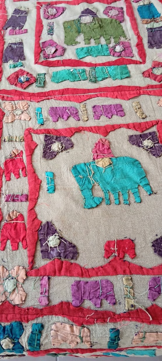 Renkli kırk yama yatak örtüsü - Görsel 3