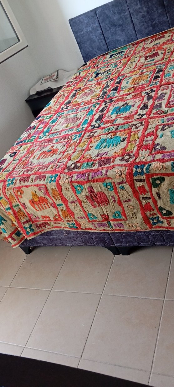 Renkli kırk yama yatak örtüsü - Görsel 2