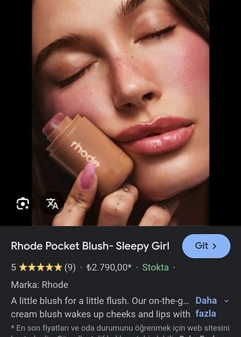 Rhode Pocket Blush- Sleepy Girl Koyu Pembe Ruj