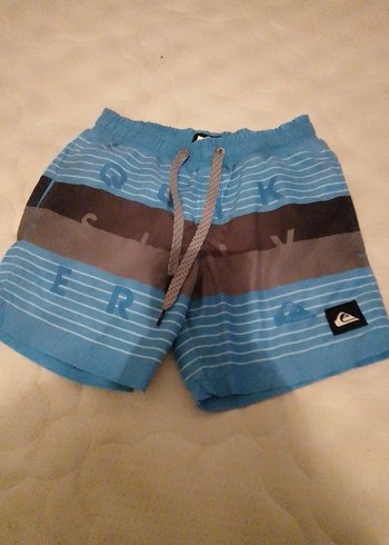 Düğmeli Erkek Mavi Midi Yüzme Şortu - Görsel 5