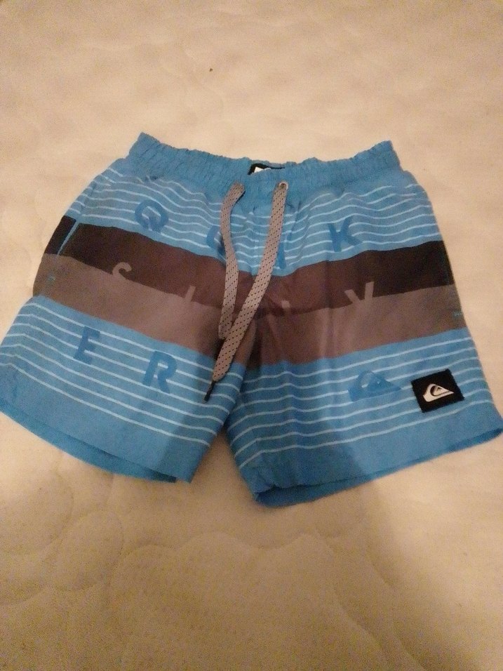 Düğmeli Erkek Mavi Midi Yüzme Şortu - Görsel 5