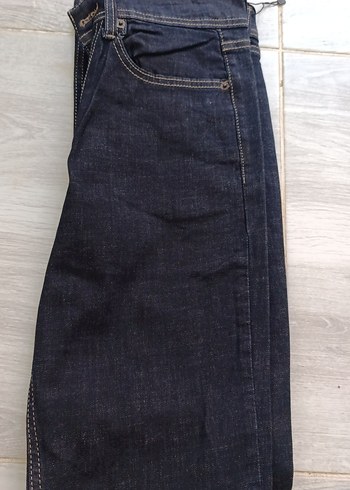 Levis Koyu Lacivert Denim Uzun Etek