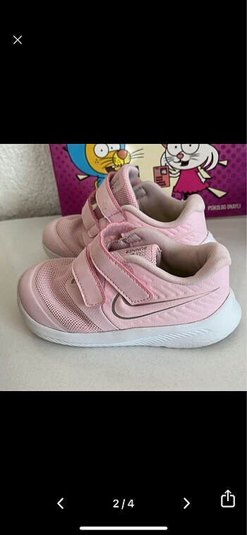25 Beden pembe Renk Nike çocuk pembe spor ayakkabı