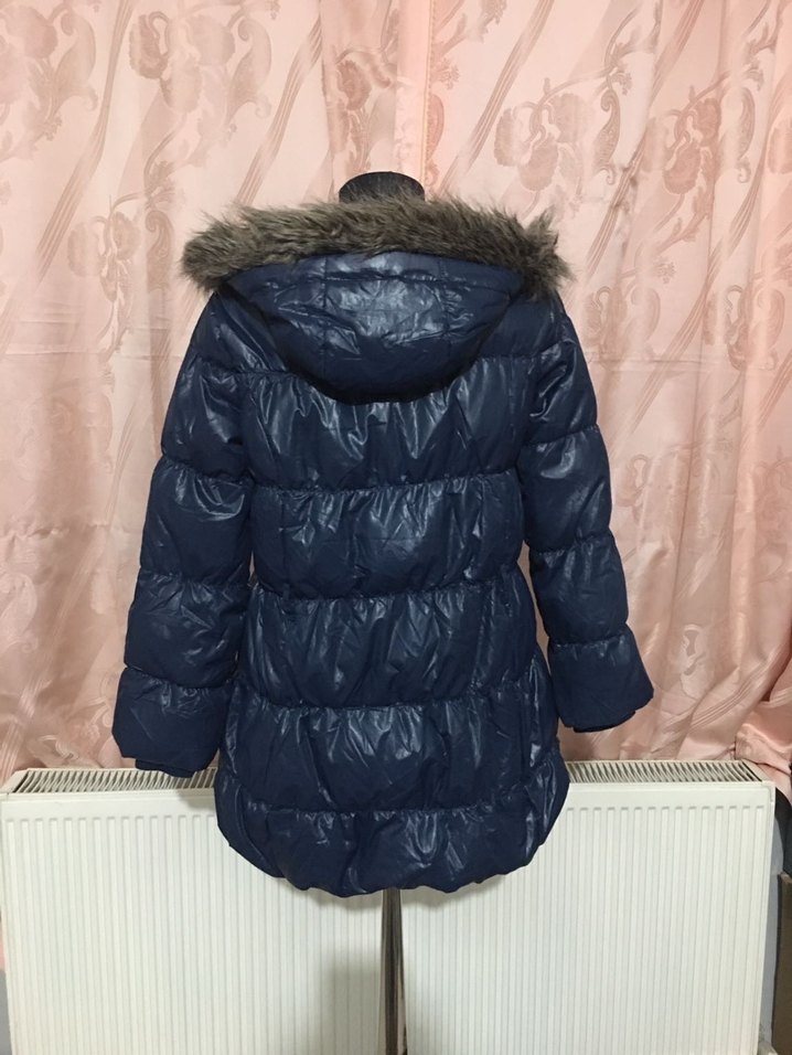 Benetto Kürklü down Mont - Görsel 5