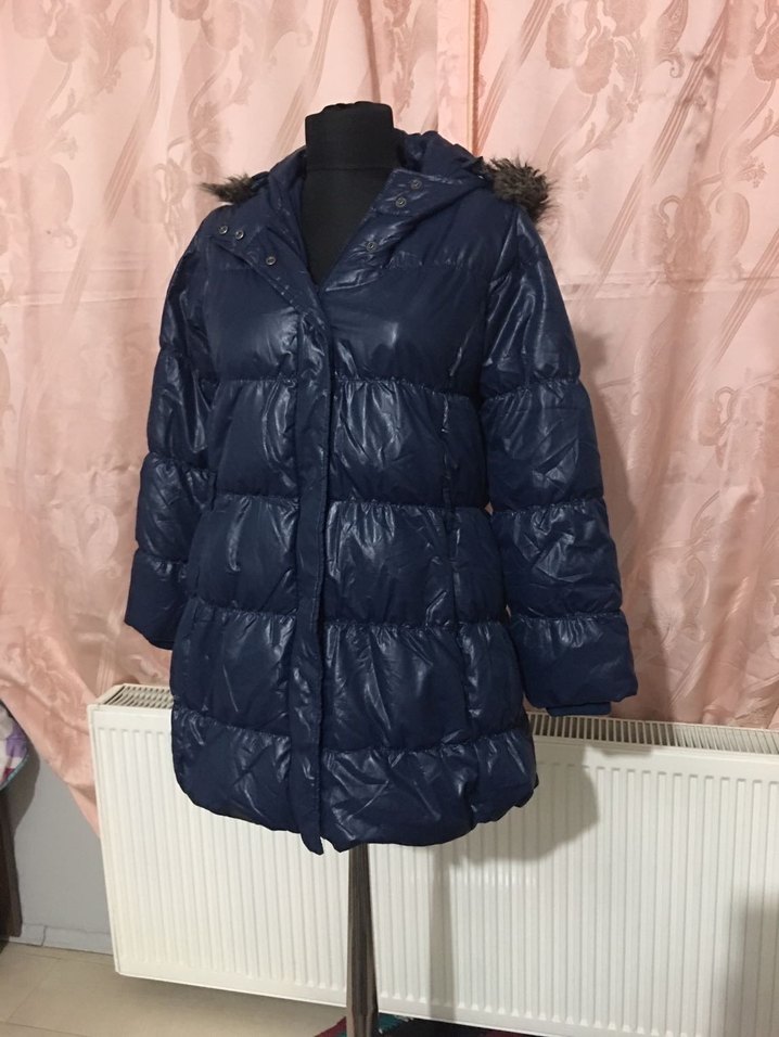 Benetto Kürklü down Mont - Görsel 4