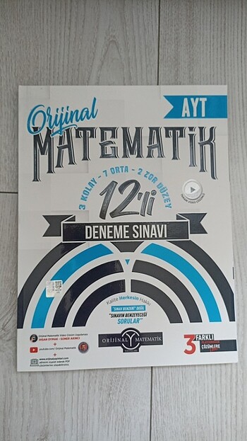 Orijinal Yayınları Ayt Matematik Denemesi