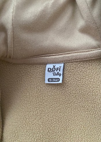 Bej Bebek Kürklü Kapüşonlu Tulum - Görsel 2