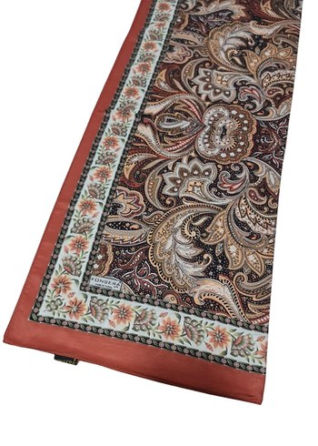 Bohem Tarzı Kahverengi Drapeli Kadın Şal - Görsel 19