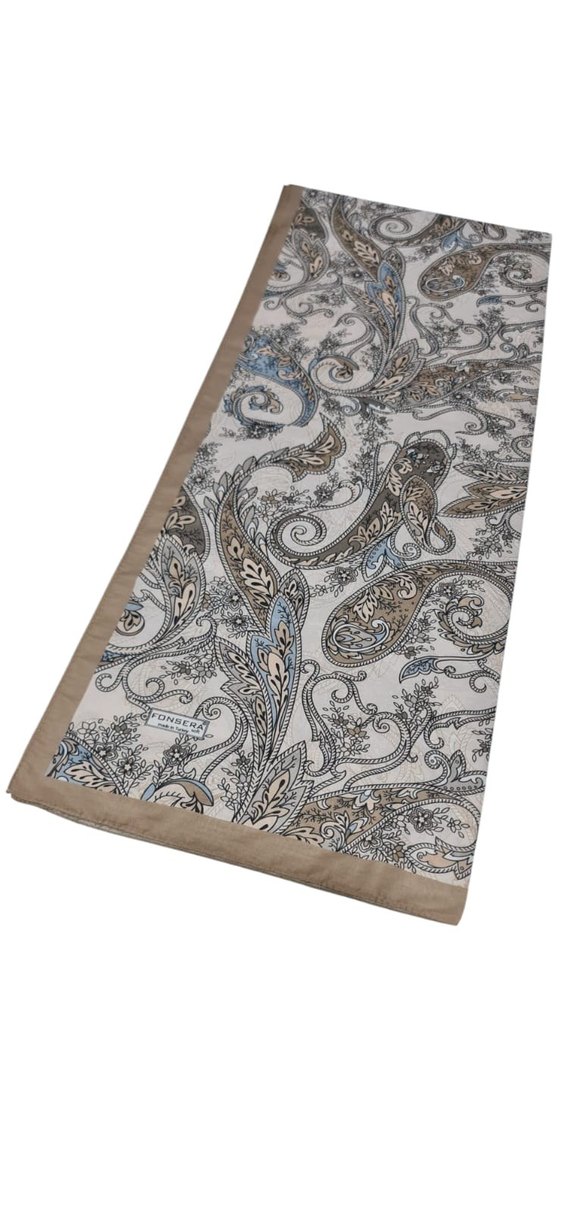 Bohem Tarzı Kahverengi Drapeli Kadın Şal - Görsel 4