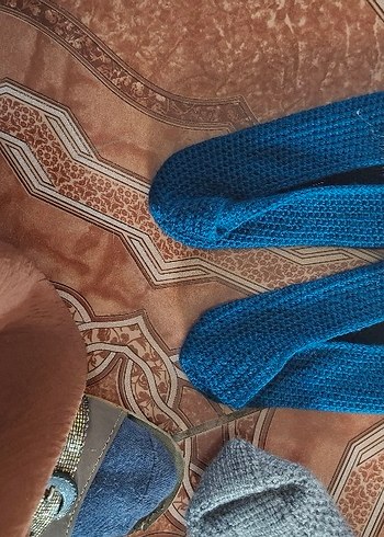 Turkuaz Nakışlı Fırın Eldiveni - Görsel 7