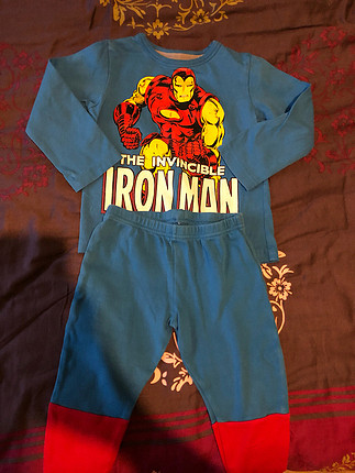 Iron man temaLi cocuk Pijama