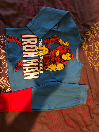 Diğer Iron man temaLi cocuk Pijama